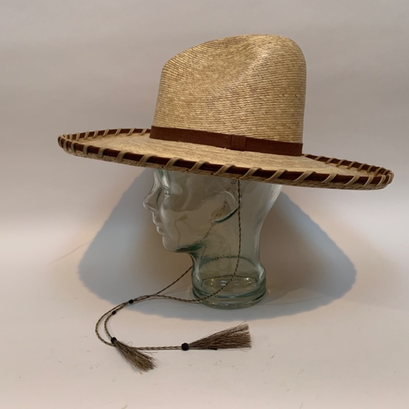 Atwood Cowboy Western Hat La Ranchera Hat Size 7 Horse Hair Tassel Chin Strap main image 7